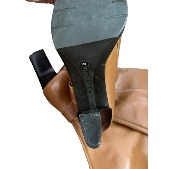 Franco Sarto Brown Side Zipper Riding Boot Size 8M - Picture 2 of 9